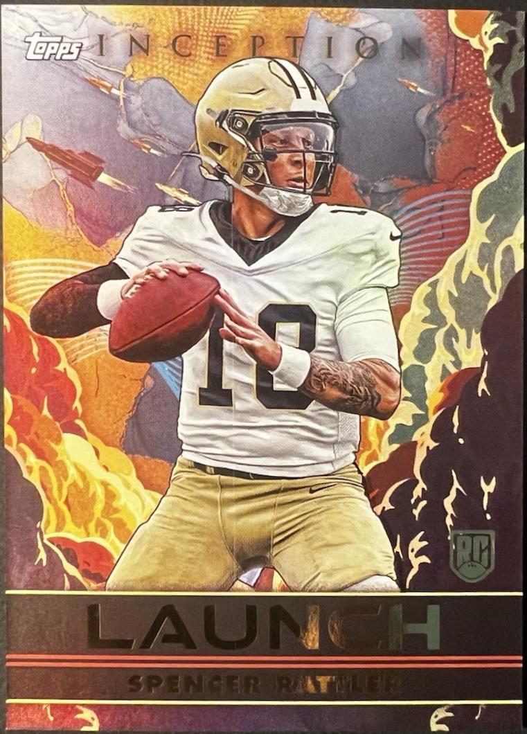 Spencer Rattler #L-6 Football Cards 2024 Topps Inception Launch