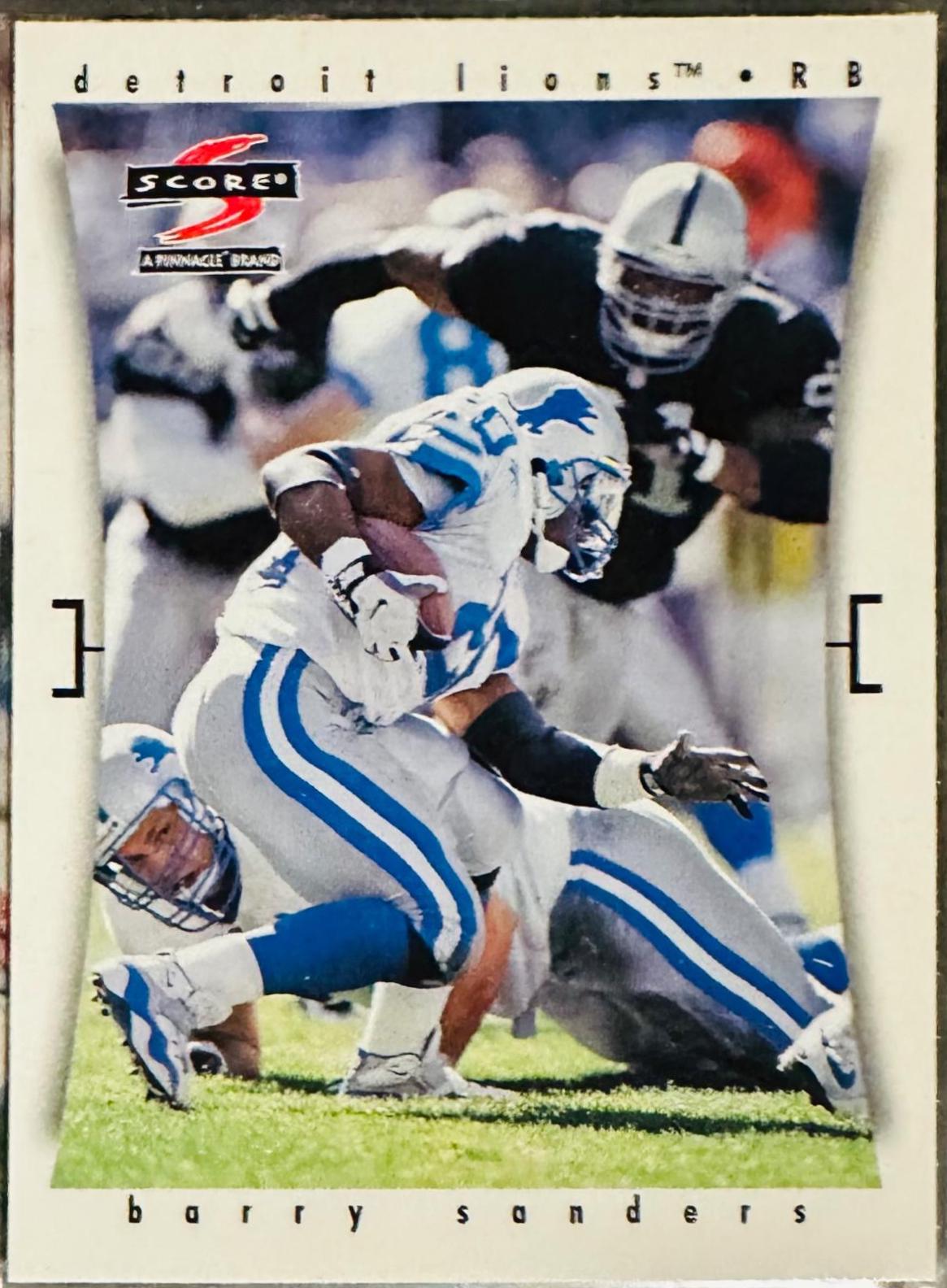 Barry Sanders #8 Football Cards 1997 Panini Score