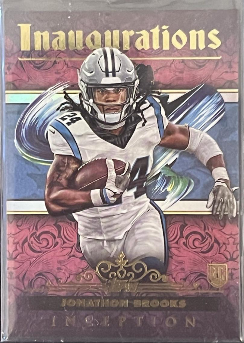 Jonathon Brooks #I-10 Football Cards 2024 Topps Inception Inaugurations