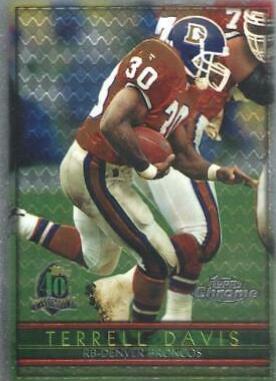 Terrell Davis #20 Football Cards 1996 Topps Chrome