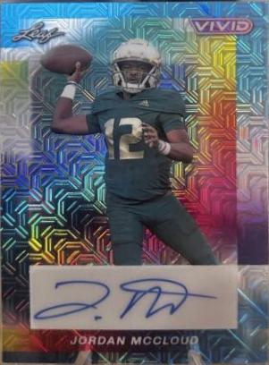 Jordan McCloud #BA-JMC 2024 Leaf Vivid Autograph Football