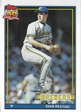 Dan Plesac #146 Baseball Cards 1991 Topps