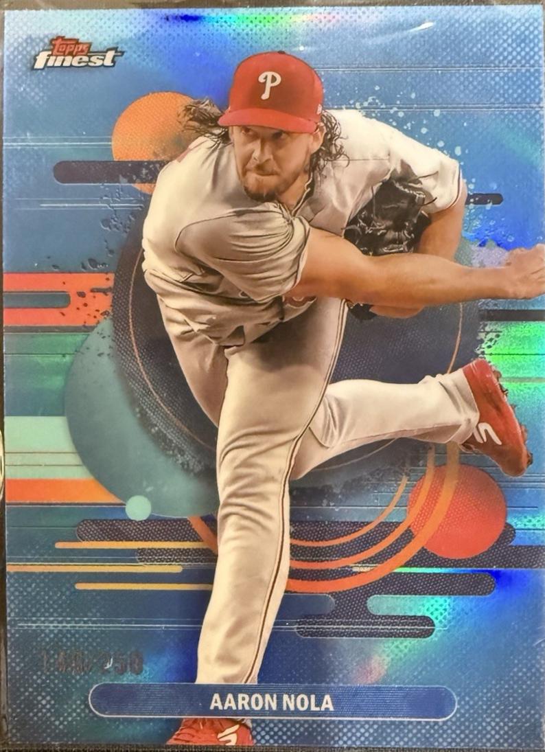 Aaron Nola [Sky Blue Refractor] #152