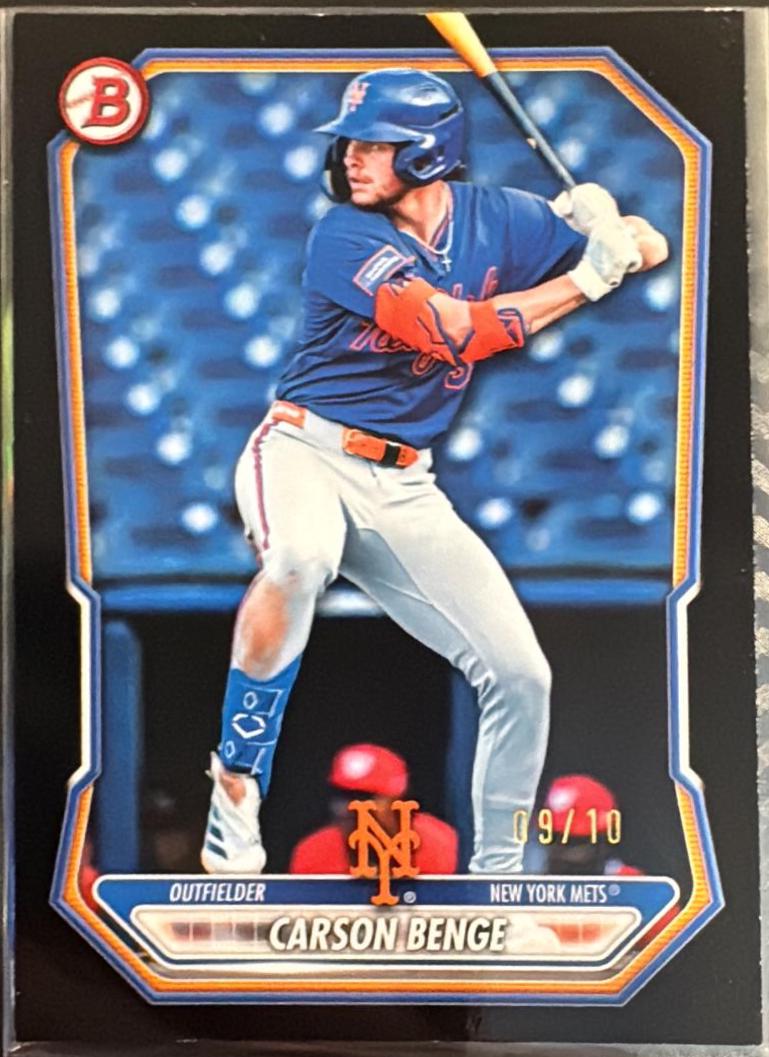 Carson Benge [Black Border] #BP-111 Prices | 2026 Bowman Paper Prospect ...