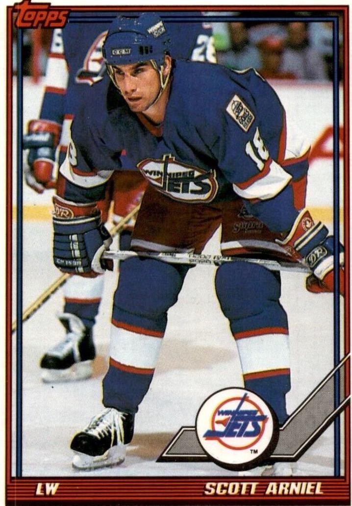 Scott Arniel #137 Hockey Cards 1991 Topps
