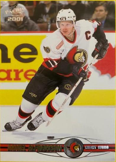 Daniel Alfredsson #273 Hockey Cards 2000 Pacific