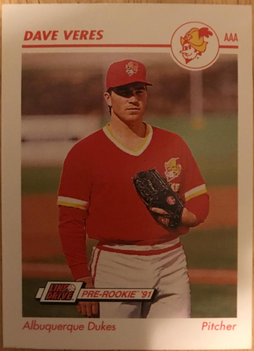 Dave Veres #21 Baseball Cards 1991 Impel Line Drive