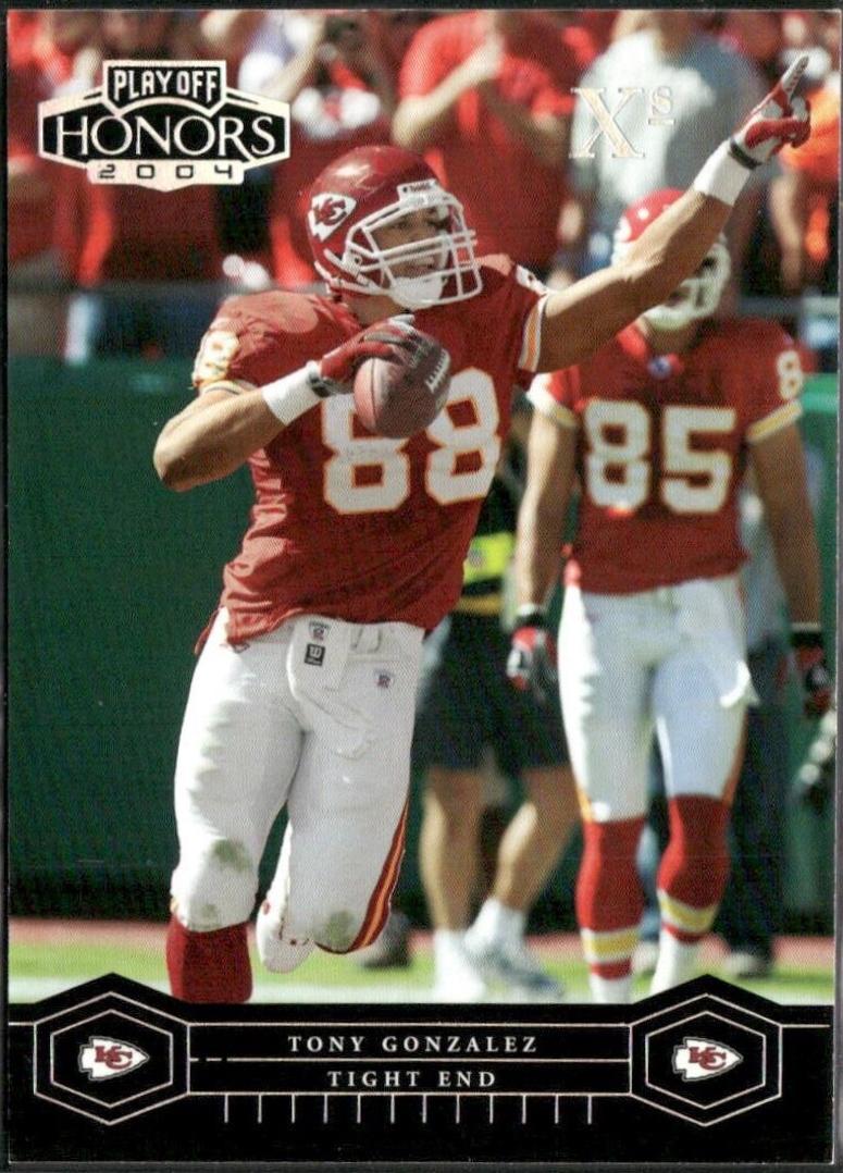 Tony Gonzalez #47 Football Cards 2004 Playoff Honors