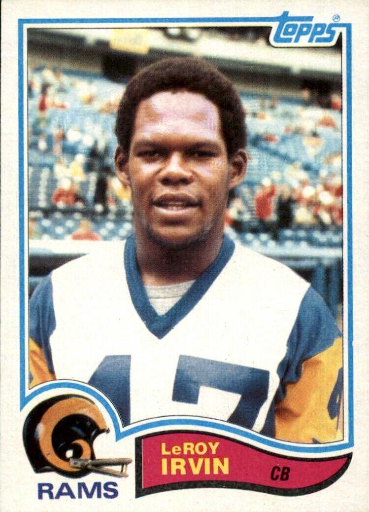 LeRoy Irvin #380 Football Cards 1982 Topps