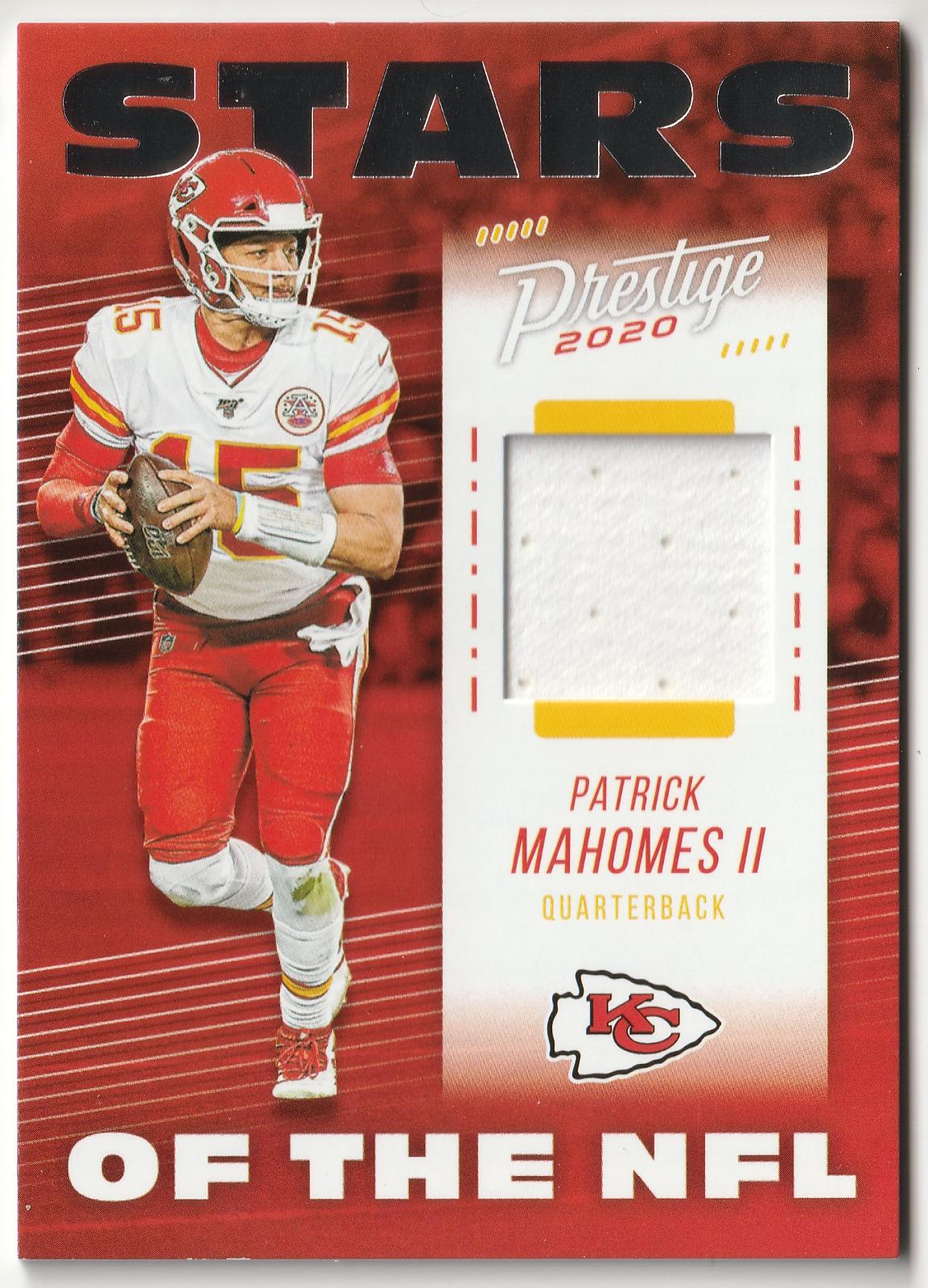 Patrick Mahomes II #SN-PA Football Cards 2020 Panini Prestige Stars of the NFL Jerseys