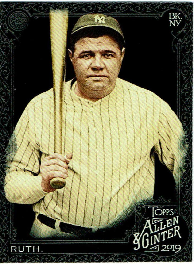Babe Ruth #3 Baseball Cards 2019 Topps Allen & Ginter X