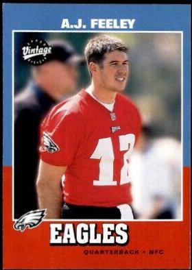A.J. Feeley #249 Football Cards 2001 Upper Deck Vintage