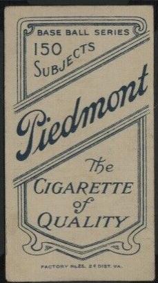 J. J. Clarke #NNO Baseball Cards 1909 T206 Piedmont 150