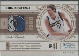 Dirk Nowitzki #18 Basketball Cards 2010 Panini National Treasures