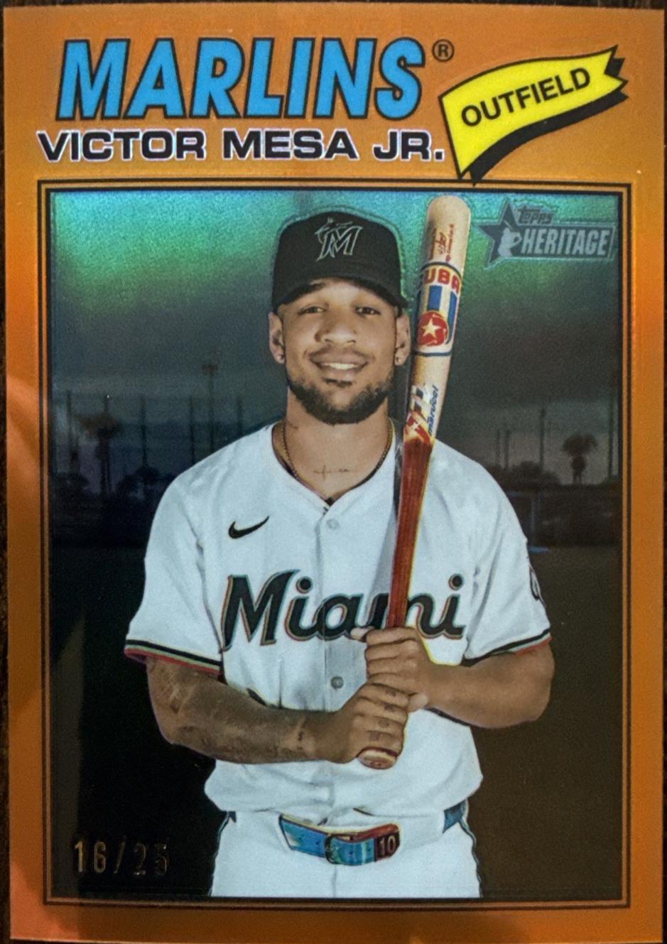 Victor Mesa Jr. [Orange Bordered Chrome] #257