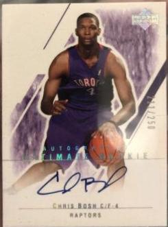 Chris Bosh Autograph #130 Basketball Cards 2003 Ultimate Collection