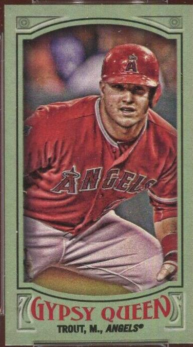 Mike Trout [Mini Crouching Green] #133
