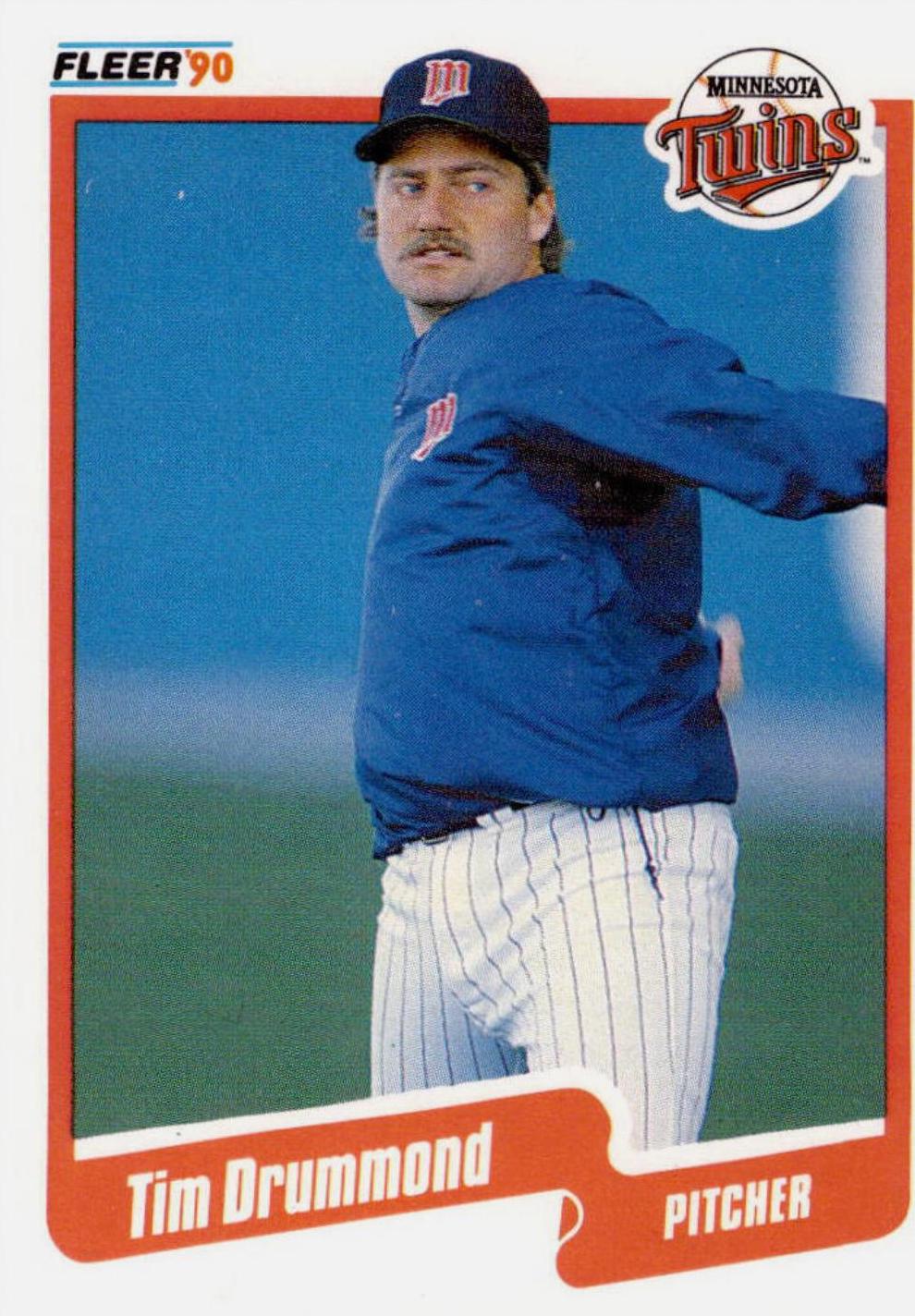 Tim Drummond #U-107 Baseball Cards 1990 Fleer Update