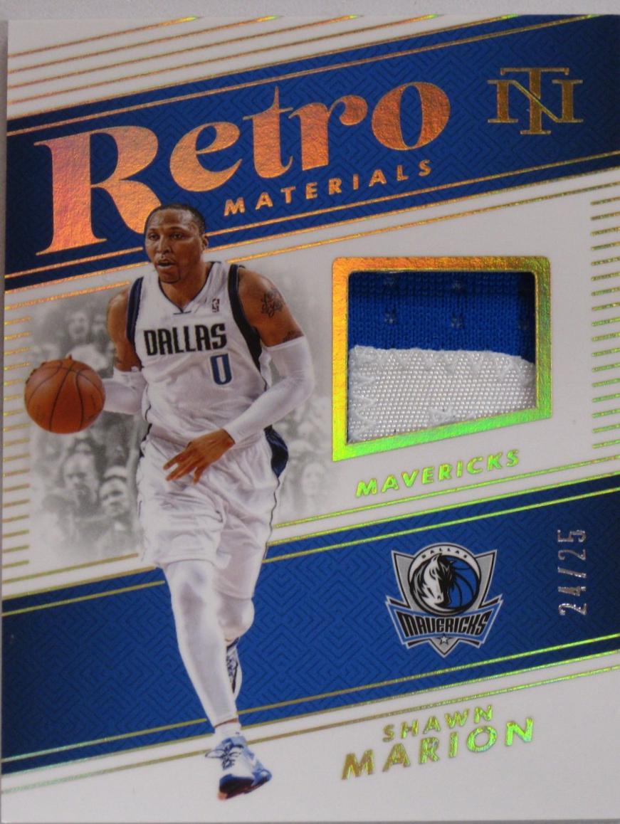 Shawn Marion #15 2024 Panini National Treasures Retro Materials Basketball