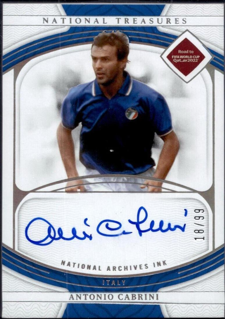 Antonio Cabrini #S-CAB Soccer Cards 2022 Panini National Treasures FIFA Road to World Cup Signatures