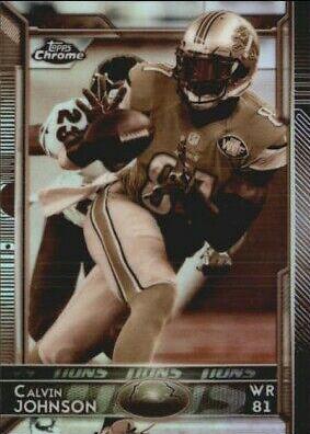 Calvin Johnson #5 Football Cards 2015 Topps Chrome Mini