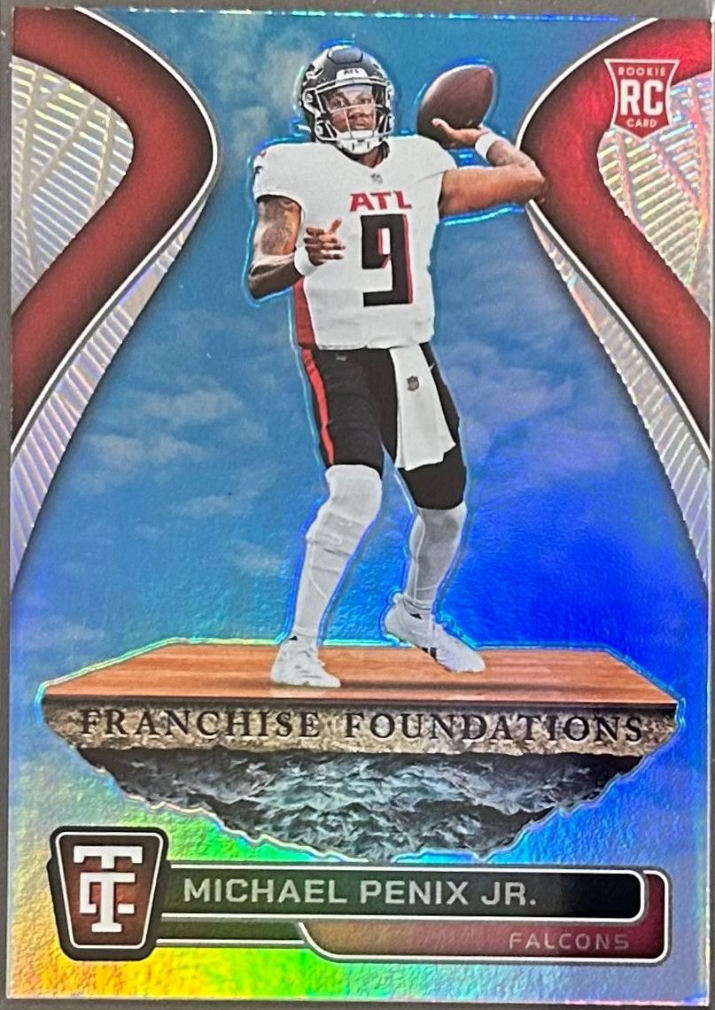 Michael Penix Jr. #4 Football Cards 2024 Panini Totally Certified Franchise Foundations