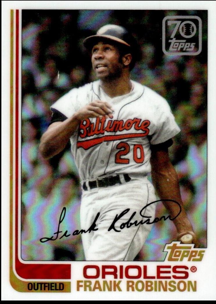 Frank Robinson #70YTC-32 Baseball Cards 2021 Topps Chrome 70 Years of Baseball