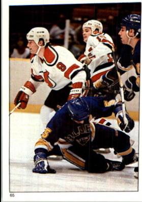 Action Sticker #65 Hockey Cards 1986 O-Pee-Chee Sticker
