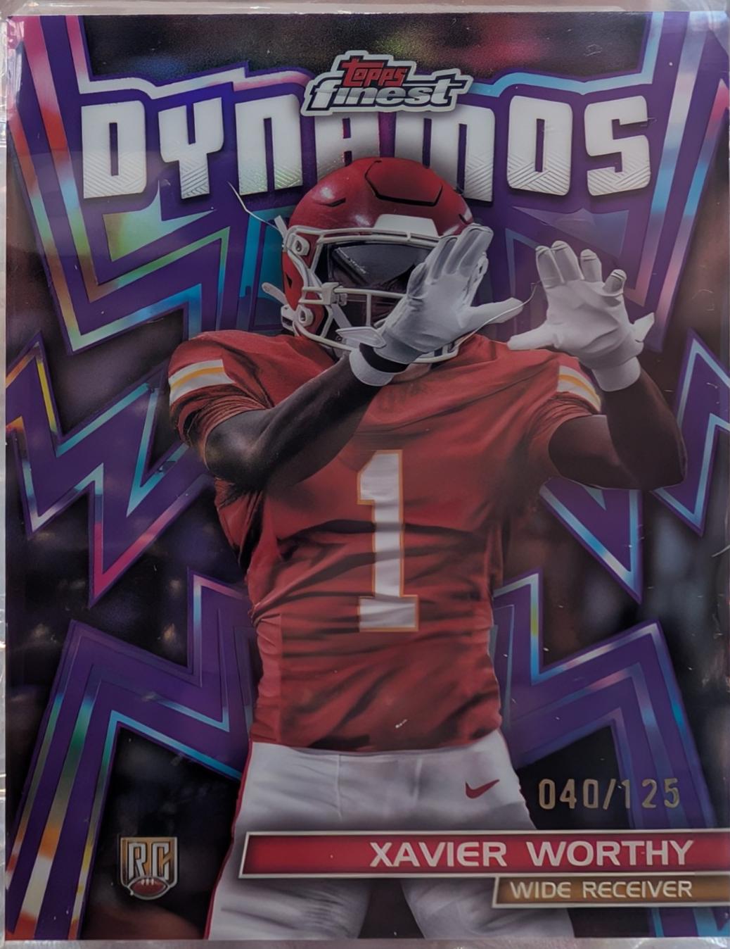 Xavier Worthy [Purple Refractor] #DYN-15