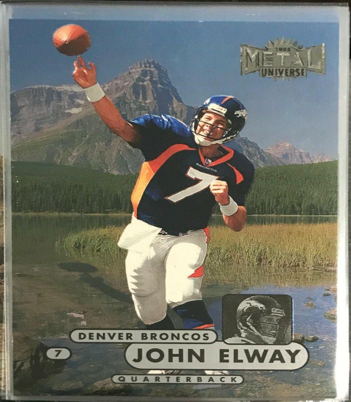 John Elway #7 Football Cards 1998 Metal Universe