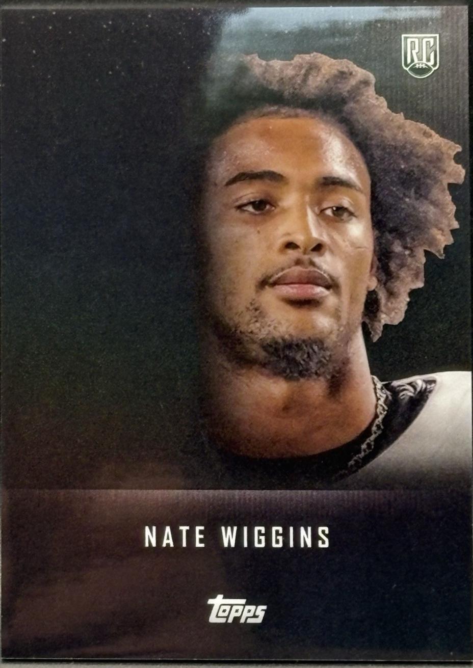 Nate Wiggins #T-11 Football Cards 2024 Topps Midnight Twilight