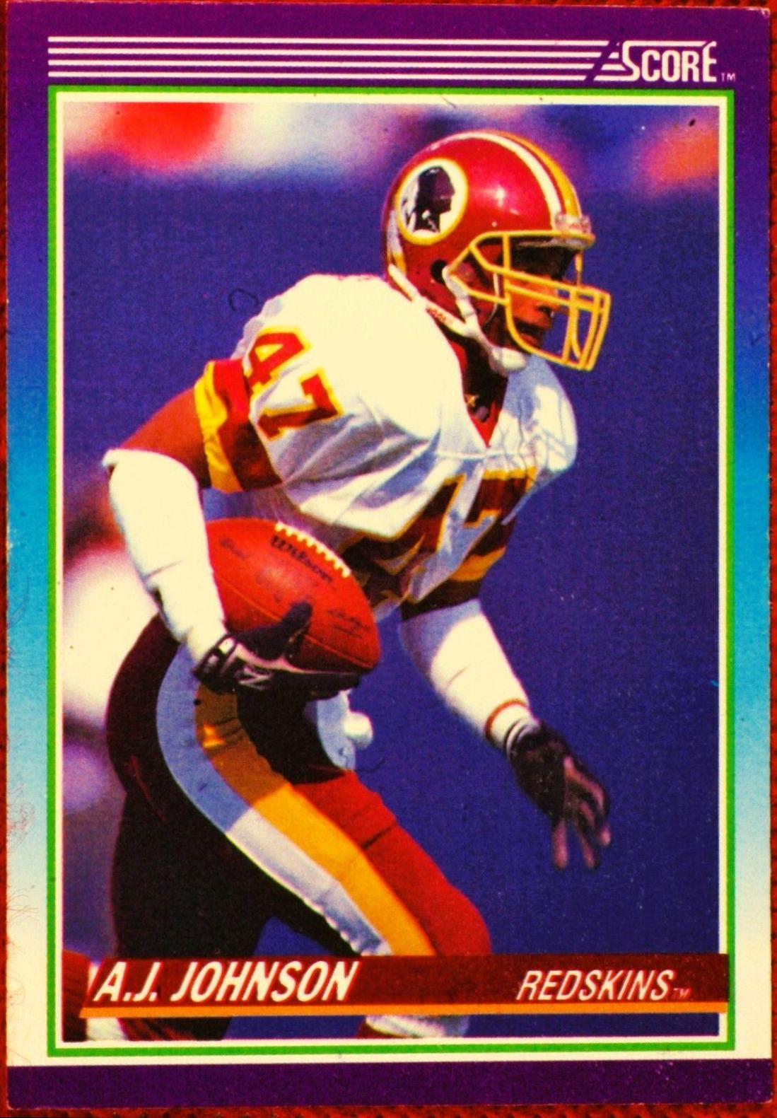 A.J. Johnson #157 Football Cards 1990 Panini Score