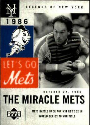 Gary Carter #88 Baseball Cards 2001 Upper Deck Legends of NY