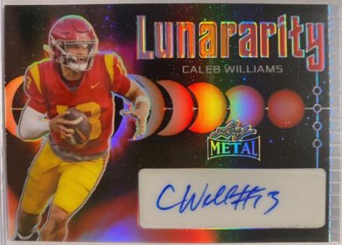 Caleb Williams #L-CW1 Football Cards 2024 Leaf Metal Lunararity Autograph
