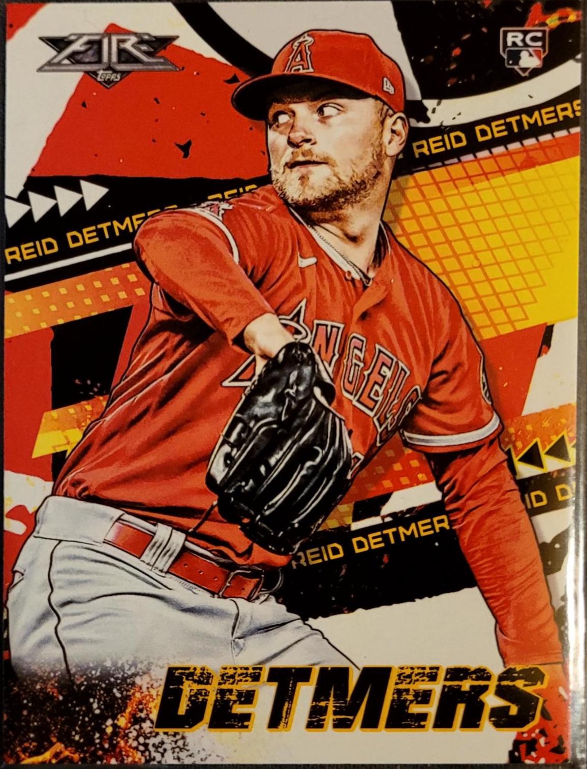 Reid Detmers #55 Baseball Cards 2022 Topps Fire
