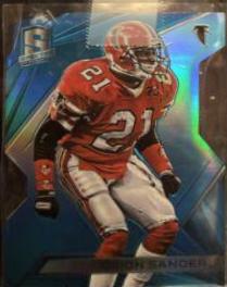 Deion Sanders [Falcons Neon Blue Die Cut] #31