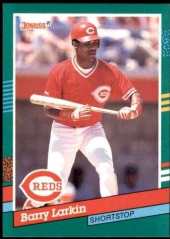 Barry Larkin #471 Baseball Cards 1991 Donruss