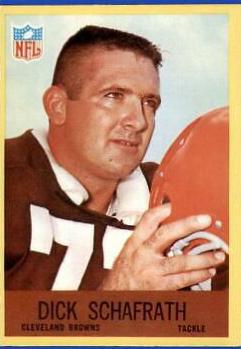 Dick Schafrath #45 Football Cards 1967 Philadelphia