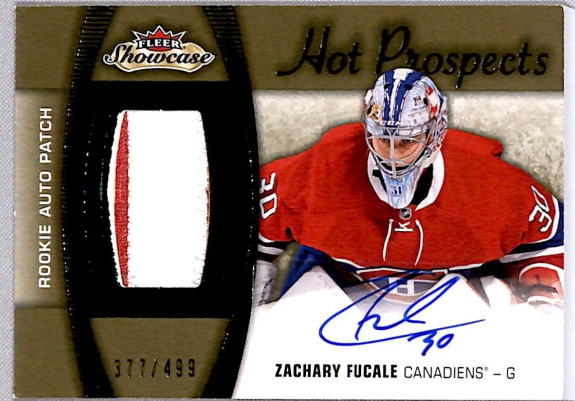 Zachary Fucale #186 2015 Fleer Showcase Hockey