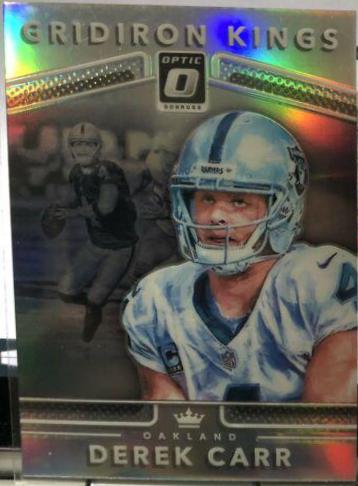 Derek Carr #6 Football Cards 2017 Panini Donruss Optic Gridiron Kings