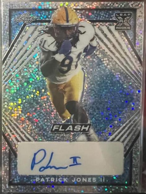 Patrick Jones II #BA-PJ2 Football Cards 2022 Leaf Flash Autographs