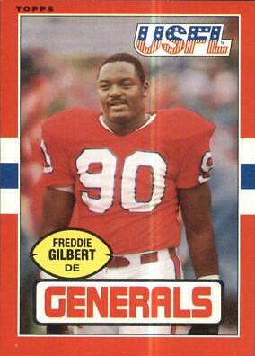 Freddie Gilbert #81 1985 Topps Usfl Football