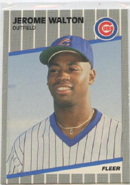 Jerome Walton #U-80 Baseball Cards 1989 Fleer Update