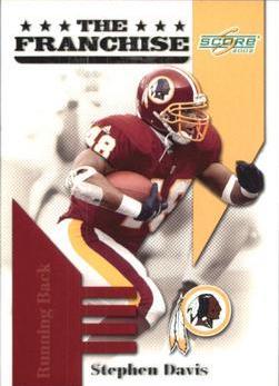 Stephen Davis #FR-31 Football Cards 2002 Panini Score Franchise