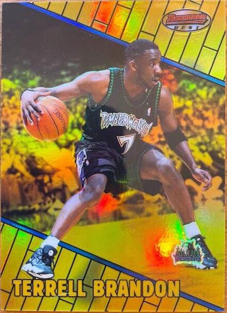 Terrell Brandon Atomic Refractor #36 Basketball Cards 1999 Bowman's Best
