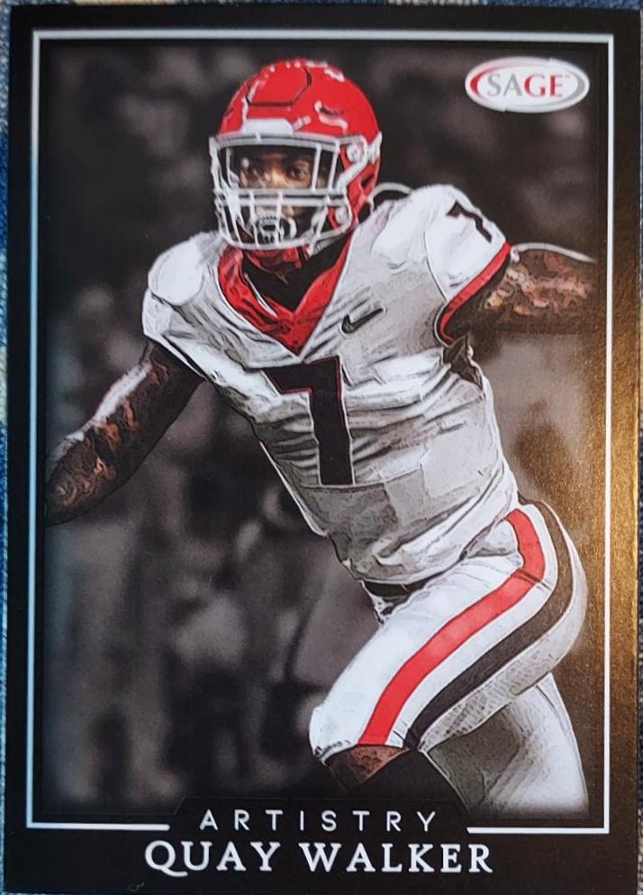 Quay Walker #26 Football Cards 2022 Sage Artistry