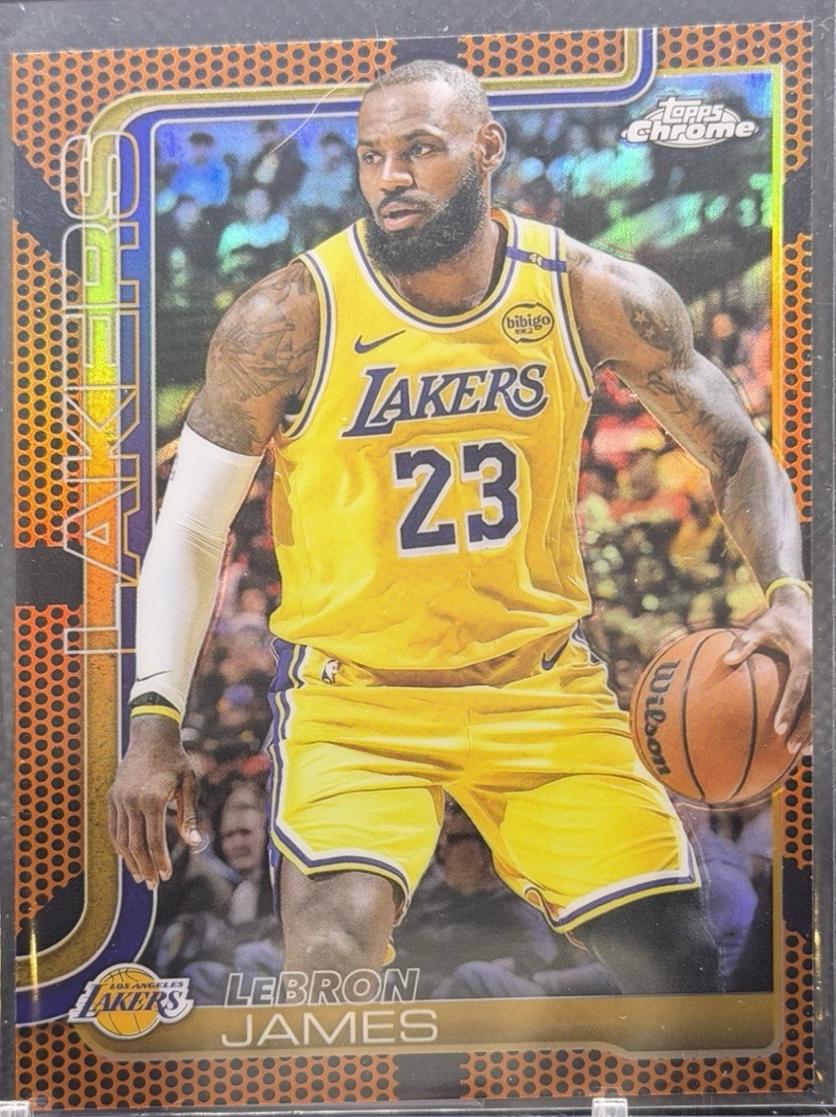 LeBron James [Orange Basketball Refractor] #127 Prices | 2025