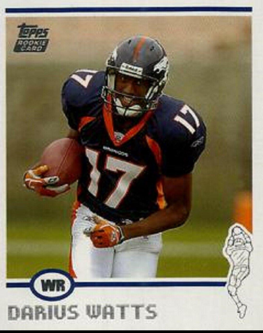 Darius Watts #363 Football Cards 2004 Topps