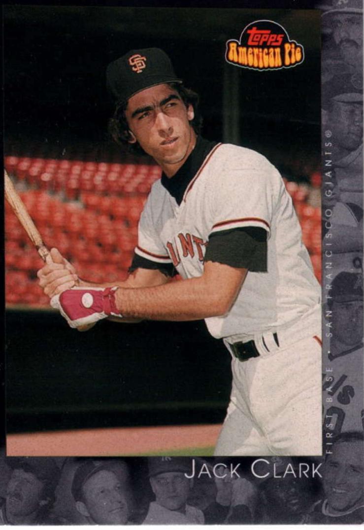 Jack Clark #42 Baseball Cards 2001 Topps American Pie