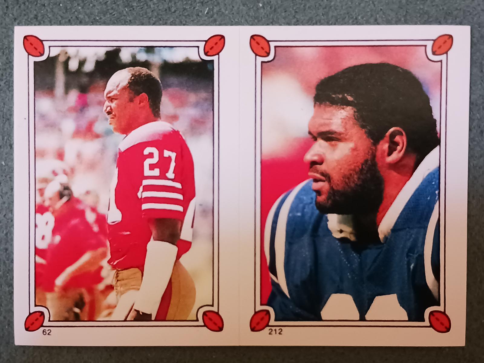 Carlton Williamson, Cliff Odom Football Cards 1987 Topps Stickers